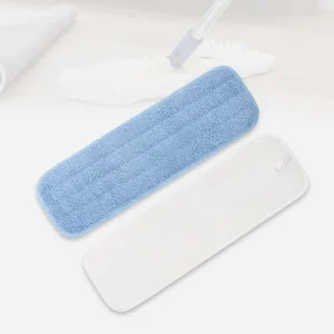 Custom Floor Cleaning Flat Mop Head Replacement with Pocket Machine Washable Dry and Wet Microfiber Mops Head Pad Refill