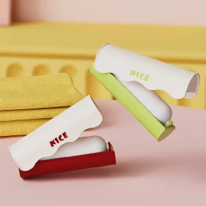 Custom Foldable Manual Portable Clothes Lint Shaver Pet Hair Remover Travel Mini Reusable Washable Sticky Lint Roller