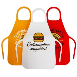 Custom Food Custom Printed Lobster Crab Hamburger Pizza Dinning Apron Disposable Plastic Restaurant Bib