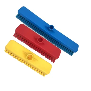 Custom Food Grade Industrial Wide Heavy Duty Extra Stiff Push Broom Floor Deck Scrub Brush