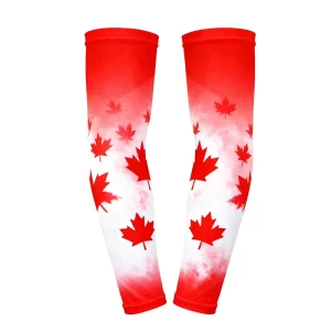 Custom Football America Canada Mexico Cooling Sports Sunscreen Arm Sleeves Flag Compression Sun Protection Oversleeve