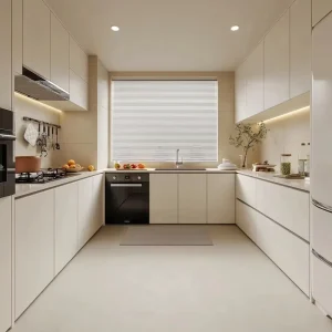 Custom Furniture Factory Apartment Kitchen Cabinet Set, Modular Built-In Kitchenette, Ready to Assemble