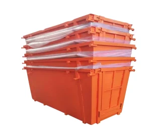 Custom Garbage Containers Garbage Bins Heavy Duty Galvanized Steel Recycling Hopper Boxes