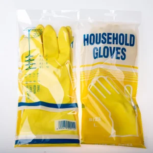Custom Gloves Waterproof Dish Washing Women Rubber Latex Natural Kitchen Cleaning Gloves