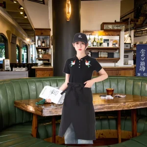 Custom Half Waist Bib Chef Apron Half Utility Server Sublimation Blanks Half Apron for Cleaning