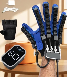 Custom Hand Rehabilitation Training Gloves Timing Control Built In Battery USB Rechargeable for Robotic Finger Exercise Factory