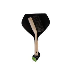 Custom Handheld Eco friendly Beech Wood Cleaning Brush Dustpan Set with Soft Bristle Broom Head for Home Use