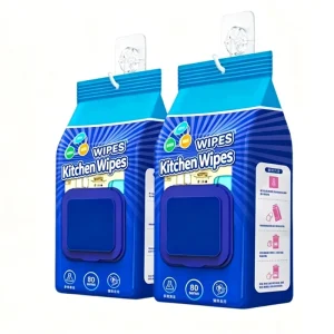 Custom Hanging Surface Cleaning Wipes for Kitchen Disposable Heavy Duty Kitchen Cleansing Wet Towel Household Wipes