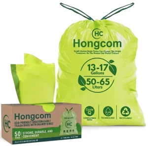 Custom Heavy Duty PLA Eco Friendly Plastic Garbage Bag for Household Use Trash Bag