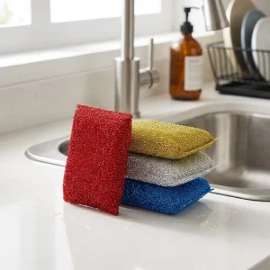 Custom High Density Non Scratch Easy Clean Kitchen Cleaning Scouring Pad Sponges