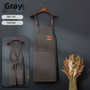 Custom High Quality Apron Kit Workwear Sleeveless Plaid Pattern 100% Cotton Cooking Apron Customizable Colors Sizes