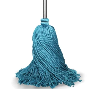 Custom High Quality New Design Flex Mop Household Polyester Striped Floor Cleaning Mop Iron Handle Dry Wet Easy Clean