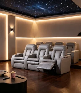 Custom Home Theater Sofa Private Basement Cinema Seating