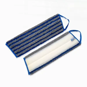 Custom Industrial Strong Absorbent Floor Cleaning Mop Microfiber Trapezoid Scrubbing Twisted Mop Pad Wet Mops