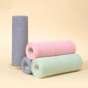 Custom Kitchen Cleaning Towel Strong Absorption Dishrags Reusable Tearoff Cleaning Rag Pot Pan Cleaning Cloth Microfiber Towel Roll