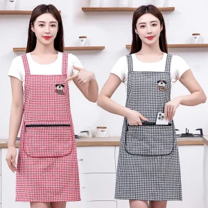Custom Logo Apron Kitchen Household Beautiful Daycare Staff Uniform Women’s Catering Workwear Professional Style