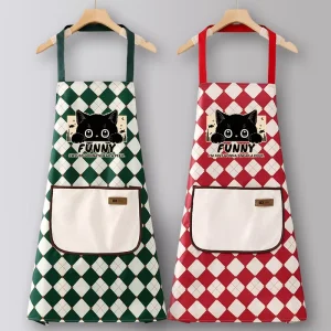 Custom Logo Apron Stall Setting Young People’s Kitchen Household Oil Proof Waterproof Bib Work Uniform Washable Reusable Durable