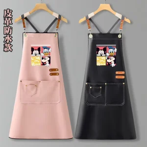 Custom Logo Barmskin Kitchen Household Soft Leather Waterproof Oil Proof Cooking Winter Workwear Manicure Pro