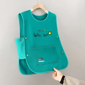 Custom Logo Canvas apron vest breathable kitchen household custom logo printing beautiful waistcoat for women