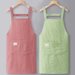 Custom Logo Cotton Apron Kitchen Home Use Same Style Catering Stylish Cooking Apron Workwear