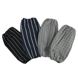 Custom Logo Cotton Polyester Antifouling Kitchen Chef Sleeve Covers Home Cleaning Long Oversleeve