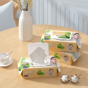 Custom Logo Disposable Makeup Remover Cleansing Wipes 50PCS Alcohol Free Gentle on Skin Hypoallergenic