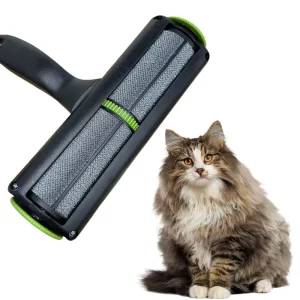 Custom Logo Eco Friendly Self Cleaning Pet Hair Remover Roller Reusable Lint Roller for Dogs Cats Hair Removal From Carpet Sofa