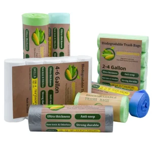 Custom Logo Eco Friendly Thickened Plastic PLA Biodegradable Disposable Household Cleaning Dustbin Garbage Waste Trash Bags