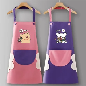 Custom Logo Florist’s Apron Kitchen Home Use Work Clothes Women’s Catering Work Waterproof and Oil Proof Customization