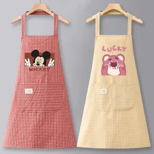 Custom Logo Heavy Duty Bib Apron Adult Thin Cotton Kitchen Cooking Durable Lightweight