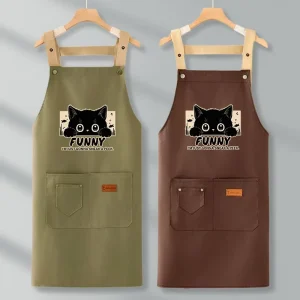 Custom Logo Heavy Duty Canvas Women’s Nail Salon Kitchen Catering Apron Workwear New Style