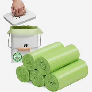 Custom Logo Leak-Proof 100% Biodegradable Outdoor Trash Bags Rubbish Garbage Bag Household Odor Control Cornstarch