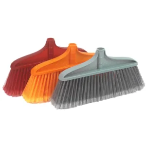 Custom Logo Made-to-Order Classic Brooms Dustpans Wooden Handle Flagged Bristle Lightweight Durable Outdoor Floor PP+PET Broom