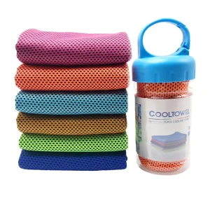 Custom Logo Microfiber Sports Cooling Neck Towel Super Magic Woven Bottle Cooling Towel For Removing Fitness Sweat