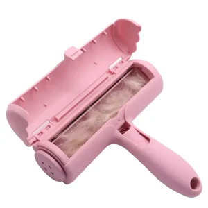 Custom Logo Pet Grooming Reusable ABS Plastic Hair Remover Brush Lint Roller Tool for Cats and Dogs