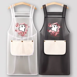 Custom Logo Pet Shop Apron Kitchen Household Work Clothes Women’s Food Service Work Only Waterproof and Oil Proof Custo