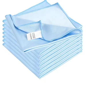 Custom Logo Quick-Dry Cleaning Polishing Towel Microfiber Cloth for Kitchen and Car Glass Window Cleaning