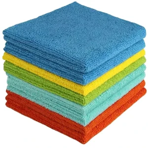 Custom Logo Quick-Dry Thin Microfiber Car Wash Towel Interior Accessories Detailing Cloth Polishing