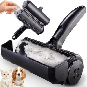 Custom Logo Self Cleaning Reusable Dog Cat Pet Hair Remover Brush Lint Roller Pets Cleaner Brush Packaged in Box