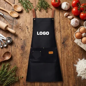 Custom Logo Sleeveless Cotton Bib Apron for Barber Shop Hair Salon Commercial Kitchen Restaurant Cleaning Uniform