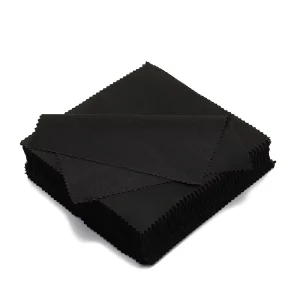 Custom Logo Soft Polyester Warp Knitted Eye Glass Cleaning Cloth Square Shape for Screen Use
