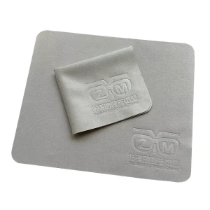 Custom Logo Suede Microfiber Glasses and Screen Cleaning Cloth