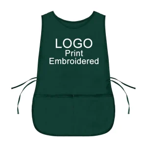 Custom Logo Unisex Cobbler Uniforms Polyester Cotton Unisex Vest Apron Custom Kitchen Double Sided Cobbler Apron