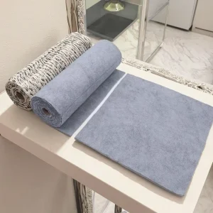 Custom Logo and Packing Multi Purpose Absorbent Tear Off Edgeless Microfibre Towel Roll Rag Kitchen Microfiber Cleaning Cloth