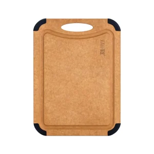 Custom Made Eco Friendly Durable Anti Bacterial Mildew Proof Anti Slip Wooden Fiber Cutting Board Set Includes Pizza Kitchenware
