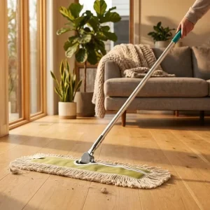 Custom Made Extra Strong Wear Resistant Dirt Resistant Cotton Yarn Rectangular Dust Mop for Train Station Floor