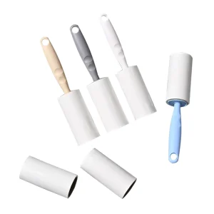 Custom Manual 10cm 30 60 90 100 Sheets Tear Paper Brush Bed Clothes Cleaning Sticky Lint Roller for Pet Hair Removal