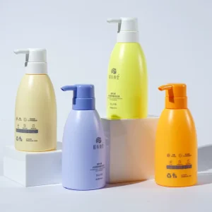 Custom Matte HDPE Plastic Pump Bottles 300ml for Laundry Liquid Shampoo Hand Soap & Daily Cleaning Supplies
