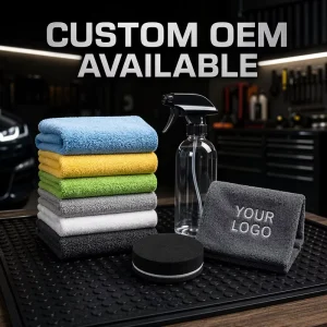Custom Microfiber Car Cleaning Towels Highly Absorbent Thick Lint Free Washing Cloths Microfiber Towels