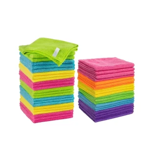 Custom Microfiber Cloth 30×30 Micro Fibre Towel 40×40 Microfiber Cleaning Cloths for Car Kitchen